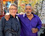 À La Havane, avec le célèbre peintre et sculpteur Salvador Gonzalez Escalona